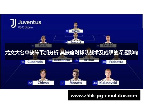 尤文大名单缺阵韦加分析 其缺席对球队战术及成绩的深远影响